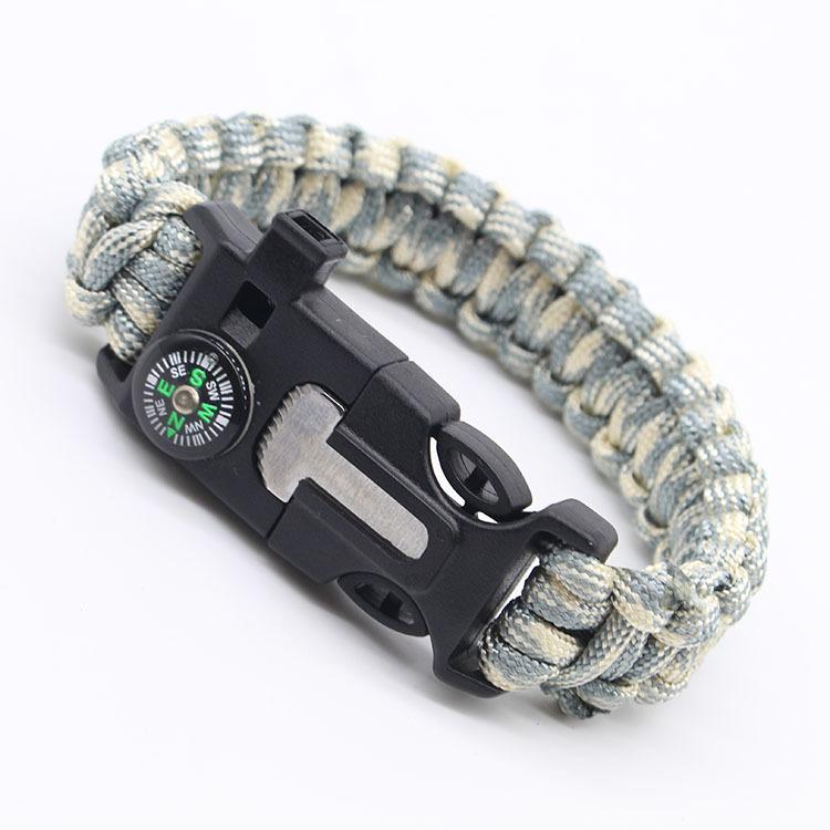 Paracord Bracelet Survival Bracelet Multifunctional Five-in-One Multifunctional Outdoor Umbrella Rope Camping Adventure Seven-Core Lifeline