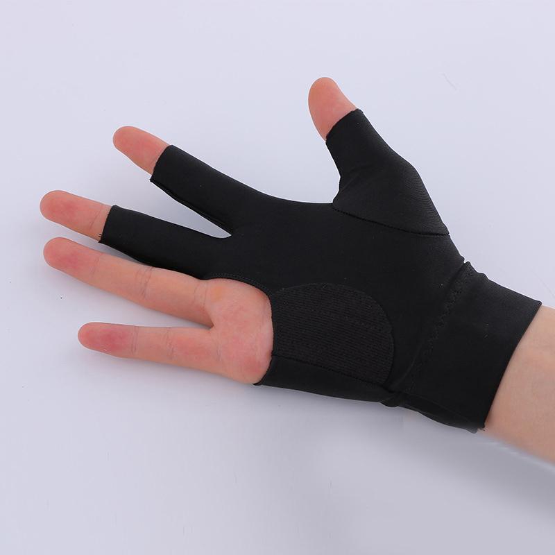 Billiard Three-finger Gloves Anti Skid Snooker Billiard Cue Glove Left Right Hand Unisex Gloves