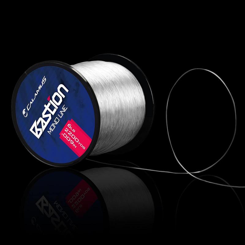 Calamus Bastion Monofilament Fishing Line - Strong Abrasion Resistant Mono Line - Superior Nylon Material Mono Fishing Line for Freshwater and Saltwater, Fishing Gifts for Men