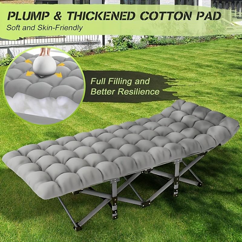 Home & Kitchen Portable Camping Bed, Adult Bed, 28-Inch Widened Heavy Duty Folding Bed, Maximum Load Capacity 600 Lbs, with Thick Cushion, Outdoor Camping Office, Home Nap