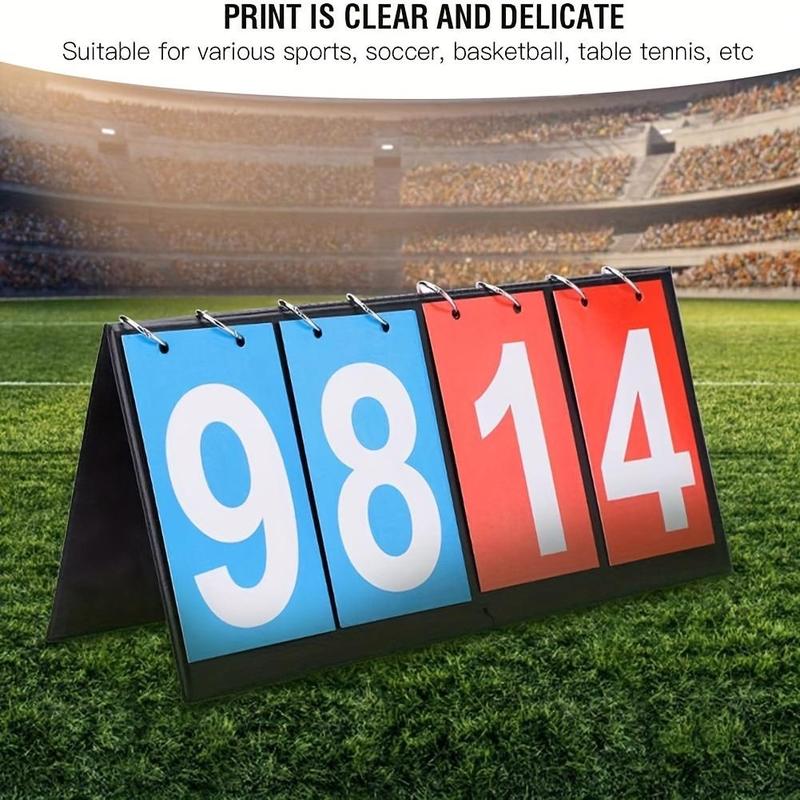 Portable Flip Scoreboard, Digit Score Display Board for Table Tennis, Basketball, Volleyball, Indoor, Outdoor Games