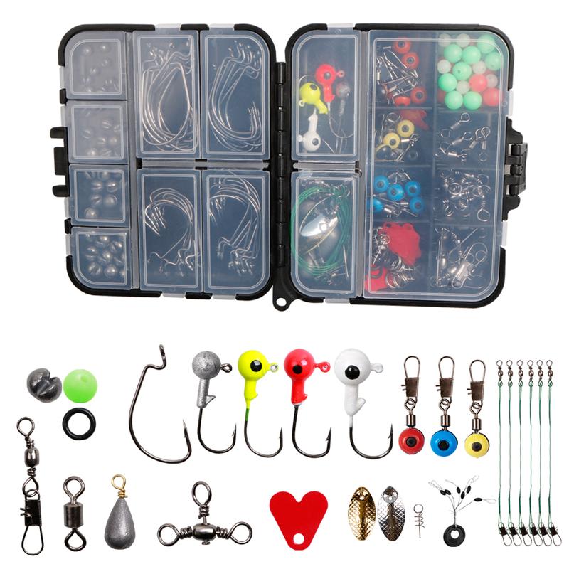 The best gift ,husbands, and fathersFreshwater Terminal Tackle Kits, 198 pcs, Fishing Hooks, Fishing Accessory Gear, ,Back To School, Fishing Tackle, Fishing Weights & Sinkers, Floats and Bobbers fishing weights minnow  tube lure hook bass fishingbait