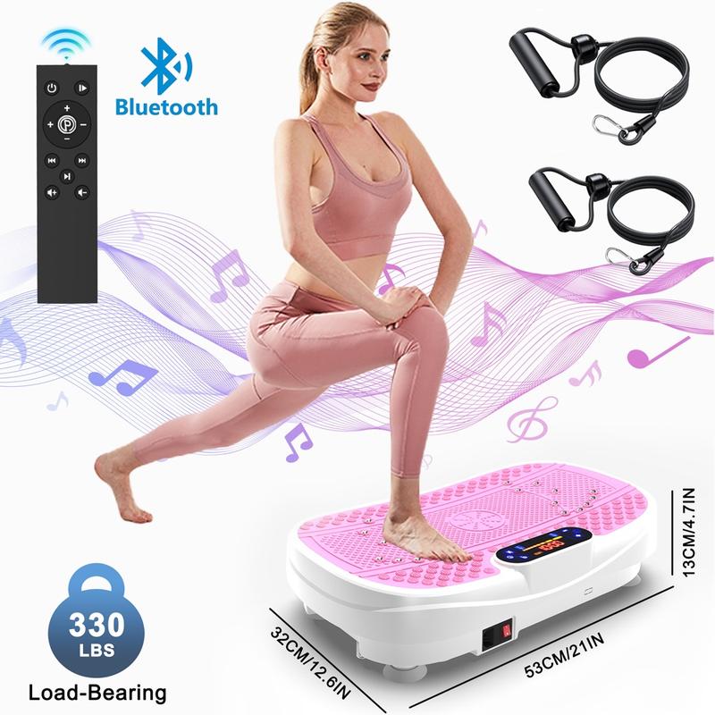 DUFOMINC Vibration Plate Fitness Platform Exercise Machine Vibrating Shaking Full Body Shaker Workout Vibrate Stand Shake Board Sport Gym for Fitness Machine