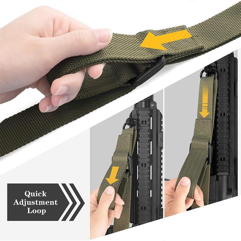 Adjustable Two-point Strap, 1 Count Durable Strap for Hunting and Tactical Use, Adjustable Nylon Strap for Comfort and Stability