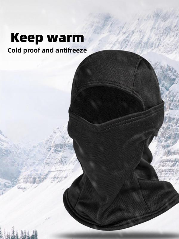 Winter Outdoor Sports Thermal Lined Face Mask, Windproof Warm Face Cover, Outdoor Sports Accessories for Skiing Cycling Balaclava Mask