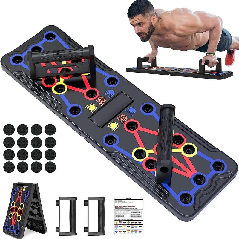 Christmas Push Up Board Tools, 1 Set  2 Sets Foldable Push Up Bar for Home Gym Equipment, Fitness Strength & Exercise Training Equipment, Multi-function Fitness Workout Tools Christmas Gifts, Gym Accessories, Exercise Equipment