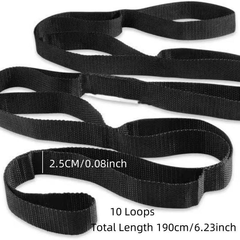 Yoga Stretching Strap, 10 Knots Yoga Stretching Strap, Body Lifting Tension Band, Elastic Band For Yoga & Pilates