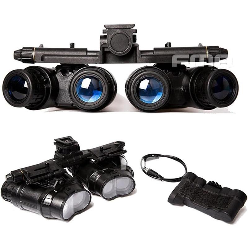 Night Vision Goggles with Night Vision Mount for PVS15 PVS18 GPNVG18, Four-Tube Binocular Night Vision Cosplay Prop-Black