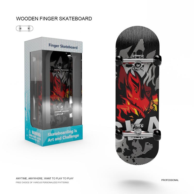 Finger skateboard, a variety of patterns to choose from, fun and flexible finger games