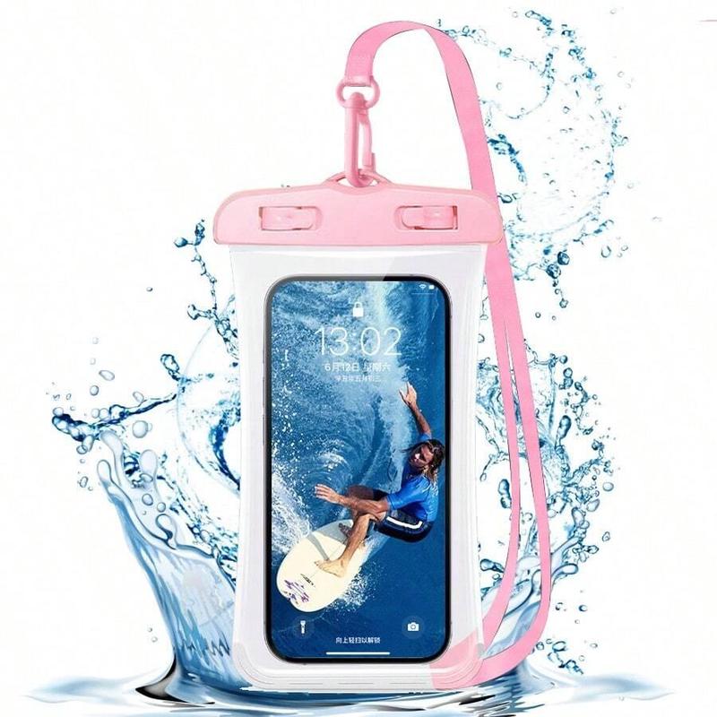 Waterproof Phone Case with Lanyard, Waterproof Phone Bag, Universal Waterproof Phone Protective Cover for Outdoor Swimming Rafting