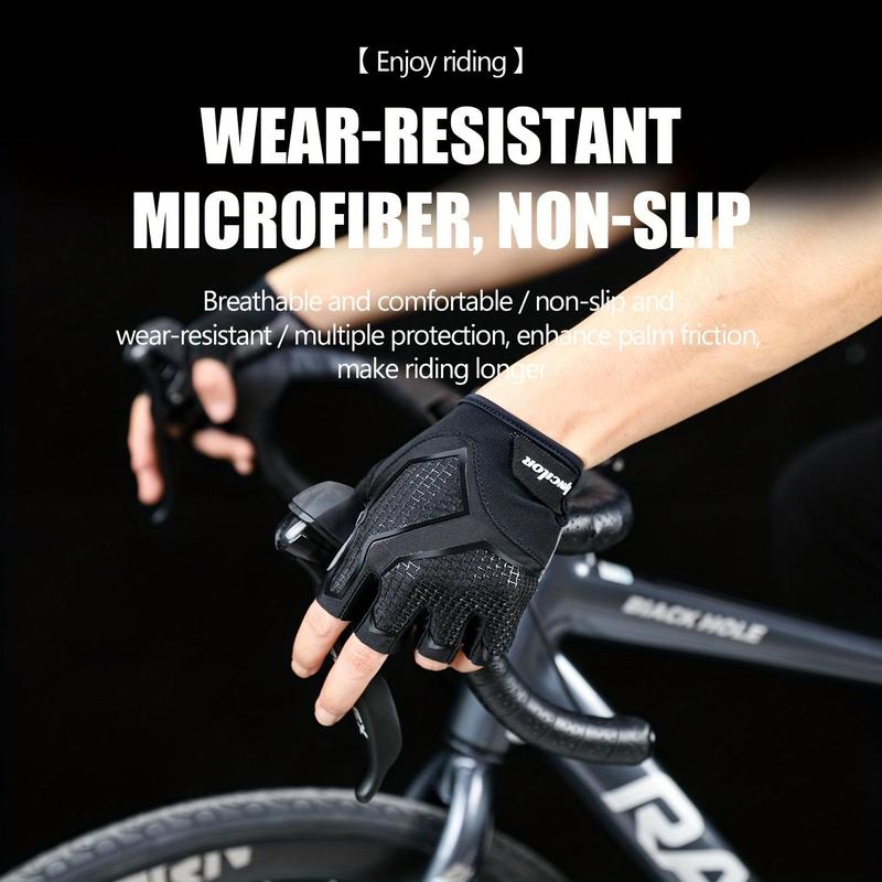 Half Finger Motorcycle Gloves, 1 Pair Breathable Comfortable Sports Bike Fitness Cycling Gloves, Outdoor Sports Gloves for Men & Women