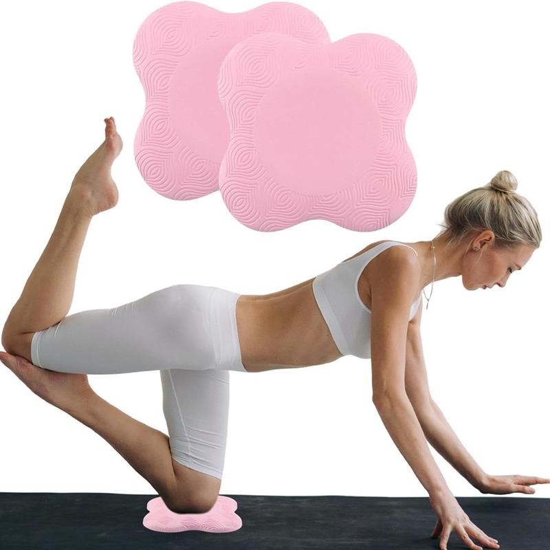 Yoga Knee Pad, 2 Counts set Thick Exercise Pads for Knees Elbows Wrist Hands Head, Support Foam Pads for Women and Men