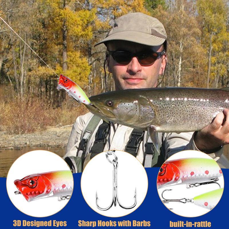 Fishing Lure Advent Calendar 24-Days Fish Lures Set 2024 Advent Calendar Fishing Christmas Countdown Fishing Lures Set for Teen