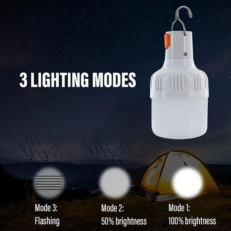 LED Charging Light Bulb, Outdoor Camping Light, Mobile Super Bright Emergency Light, Portable LED Light Bulb for Outdoor Camping, Christmas Gift