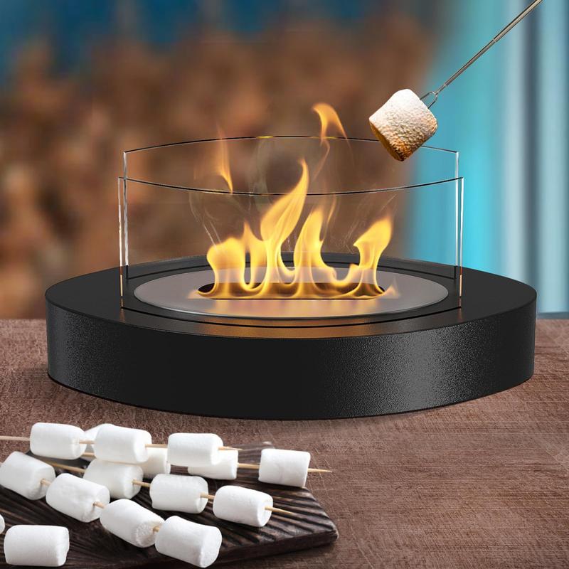 Portable Fire Pit, Rectangular Fire Pit, Mini Alcohol Fireplace, Camping Accessories, Portable Fire Pit For Gift Heating Barbecue Fire Pit