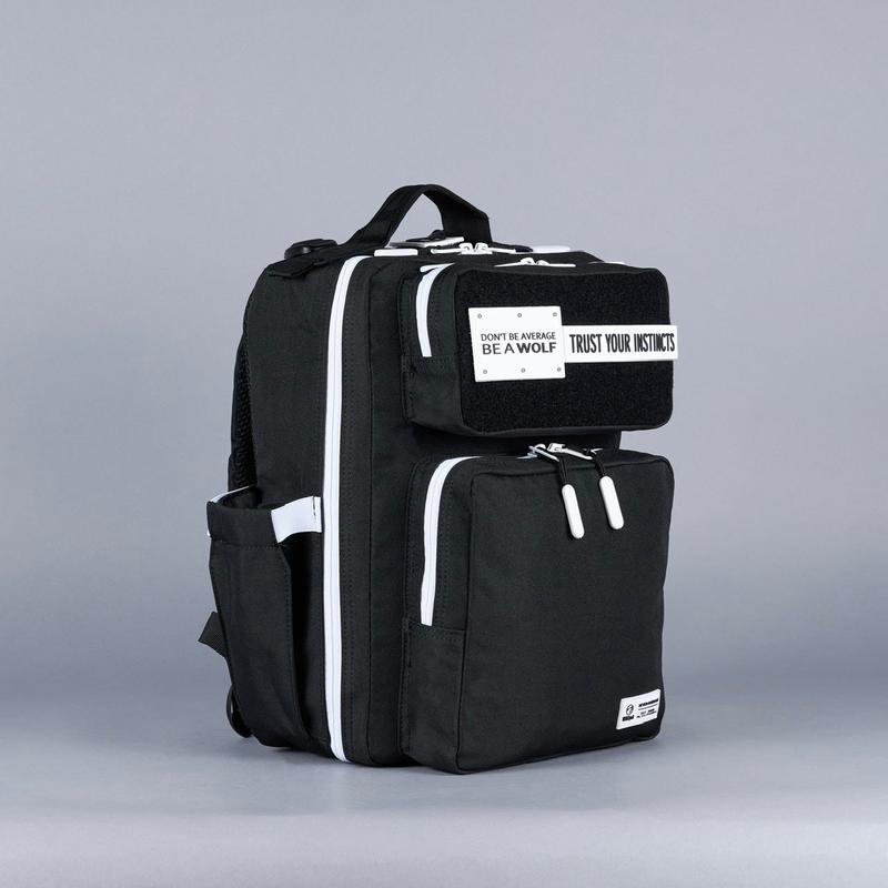 15L Backpack Alpha Black White Accents