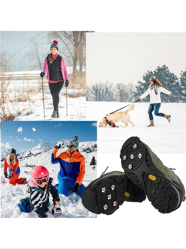 Gourd-shaped Non-slip Snow Walking Shoe Covers with Spikes, 1 Pair Reusable Outdoor Crampons, Shoe Cover for Hiking Climbing