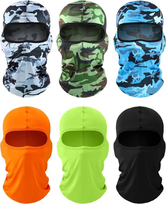 6 count Ski Mask Cover Balaclava Full  Mask Winter  Cover UV Protection Balaclava Men Women Outdoor