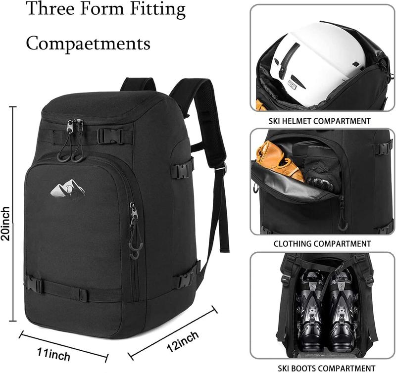 Ski Boot Bag,50L  Ski Boots Bag Backpack,Snowboard Travel Lightweight Ski Bag Backpack for Ski , Goggles, Gloves, Skis, Snowboard & Accessories