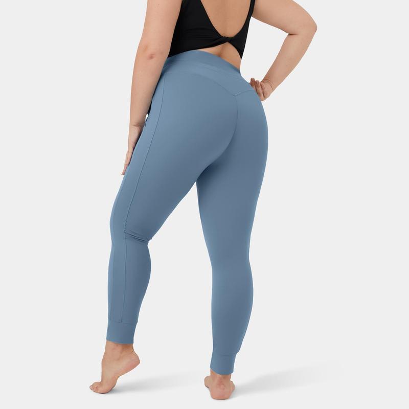 Halara Softlyzero™ Airy High Waisted Drawstring Side Pocket Plain Full Length Cool Touch Plus Size Joggers-UPF50+