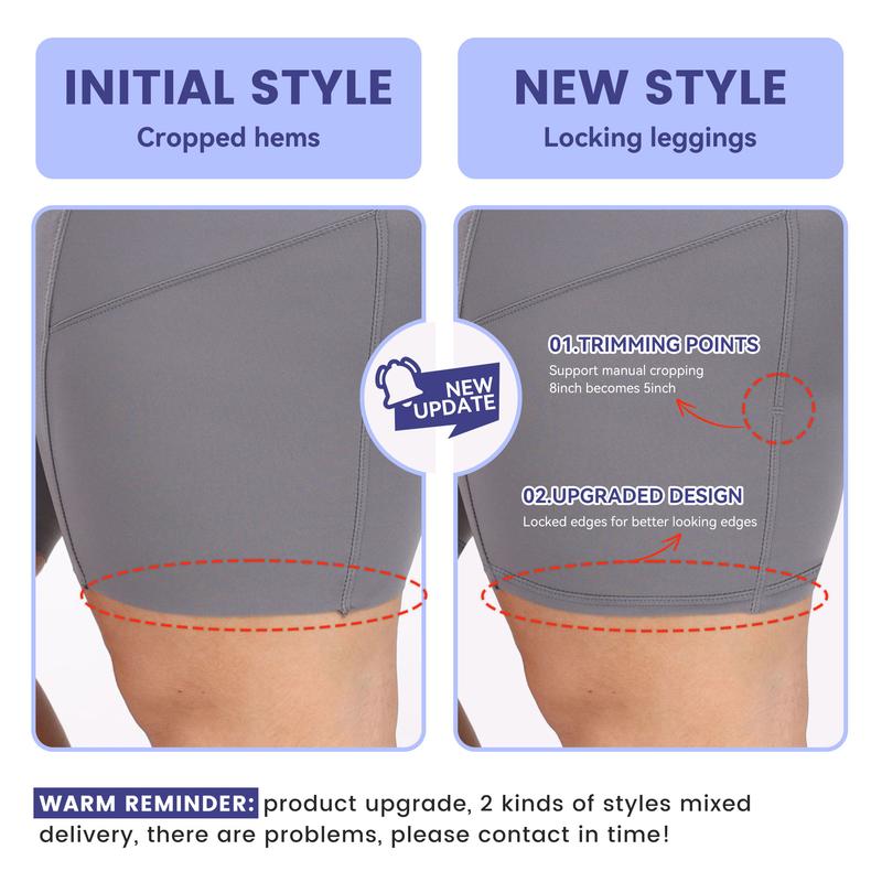 Viconow Tummy Control Workout Shorts for Women with Pockets - High Waist Bike Shorts for Gym Workout Athletic Running Yoga