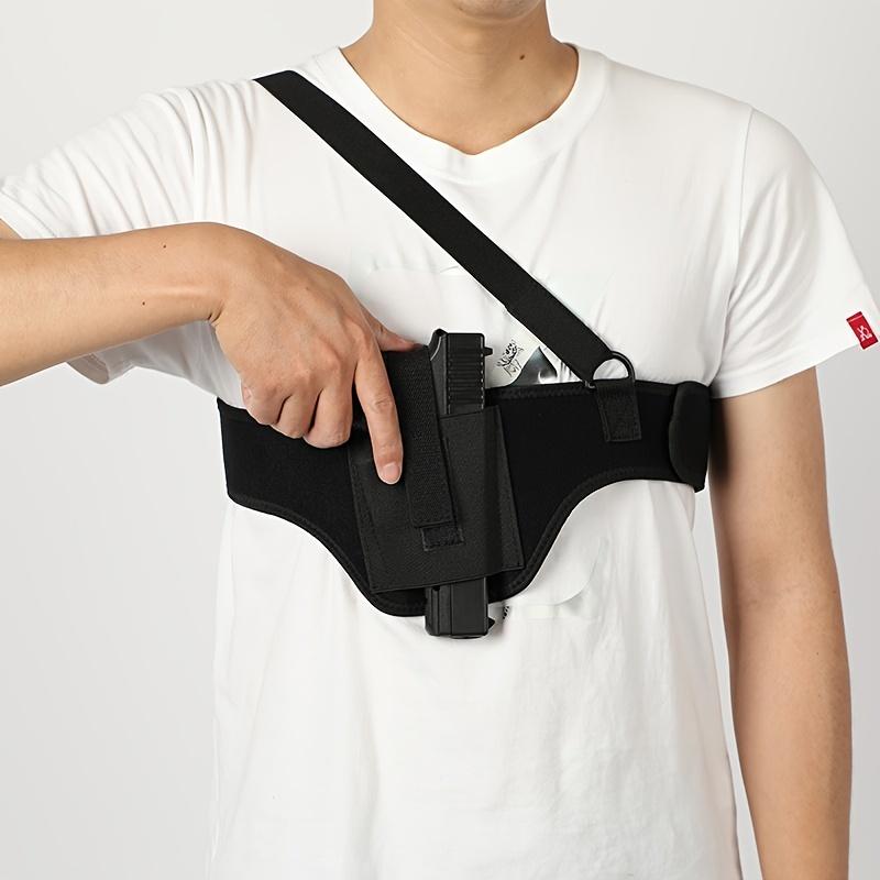 Tactical Chest Gun Holder Cover: Shoulder Hanging Waist Underarm Invisible Gun Cover for Outdoor Shooting