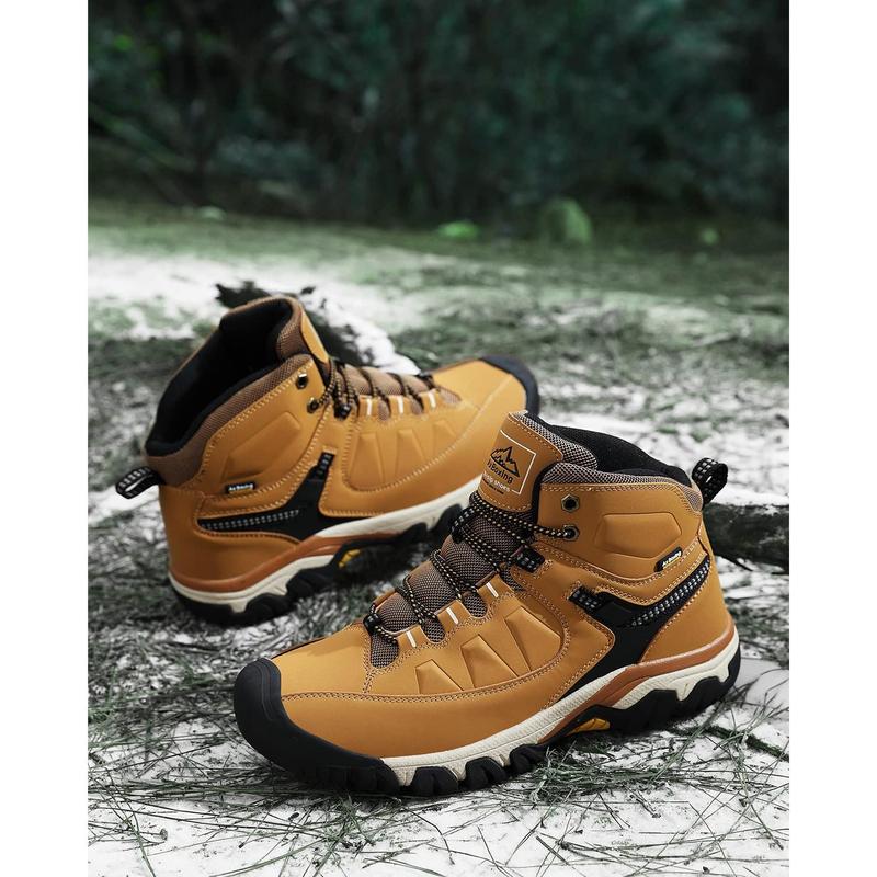 ARRIGO BELLO casual sports shoes warm men's winter boots snow edge warm short boots outdoor non-slip hiking shoes waterproof travel shoes