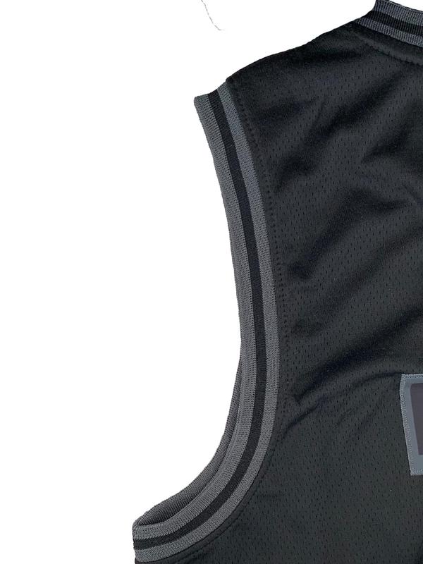 Men's Letter Pattern Basketball Jersey, Loose Casual Sleeveless Round Neck Vest for Summer, Men's Top for Daily Wear