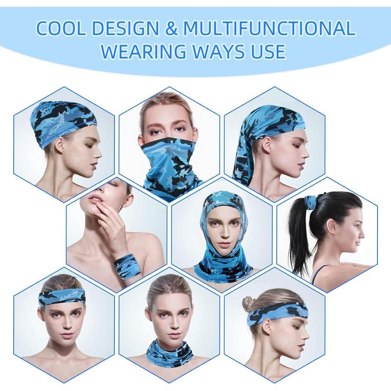 4 Pack  Gaiter  Mask Scarf  Bandanas Breathable Outdoor Headwear Balaclavas Cover for Men Women