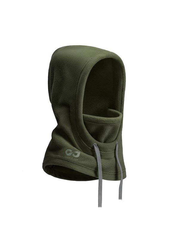 Solid Drawstring Design Balaclava Hat, Windproof Warm Fleece Ski Mask, Outdoor Cycling Warmer Winter Sports Cap for Men & Women