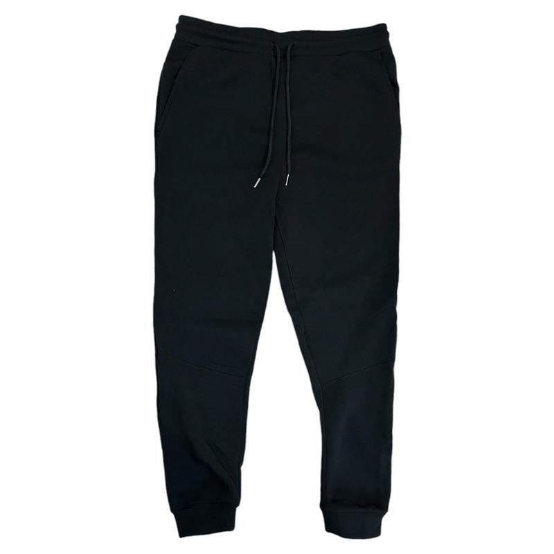 Benben Men's Black Fleece Joggers - Athletic Fit with Drawstring Waist pocket casual ultra performance