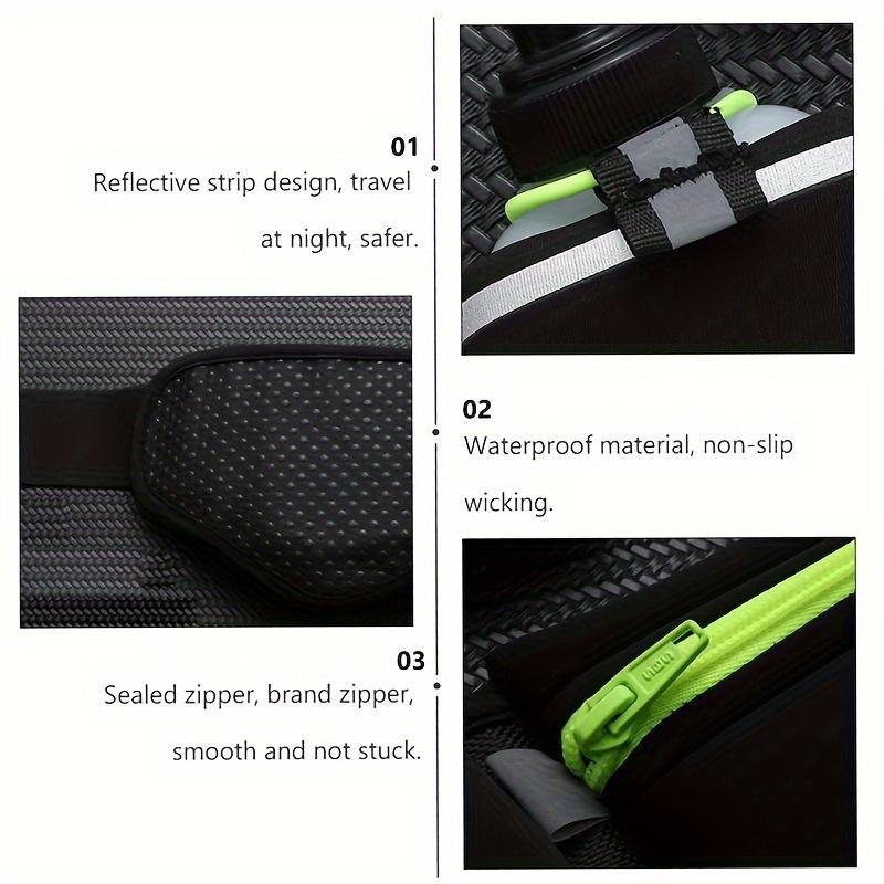 Outdoor Sports Waist Bag, 1 Count Multifunctional Water Bottle Bag with Bottle, Personal Running Waterproof Belt Mobile Phone Bag, Marathon Bag