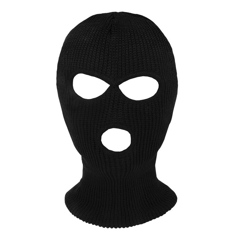 3 Hole Ski Mask, Winter Face Mask Cover for Winter Outdoor Sports, Knitted Balaclava Face Mask