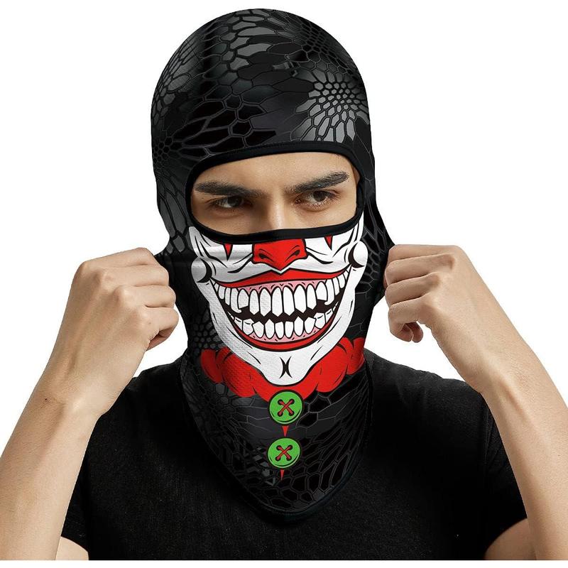 3count Balaclava Ski Mask Motorcycle Full Face Mask Outdoor Tactical Hood Headwear Mask Unisex for Cycling Halloween Windproof