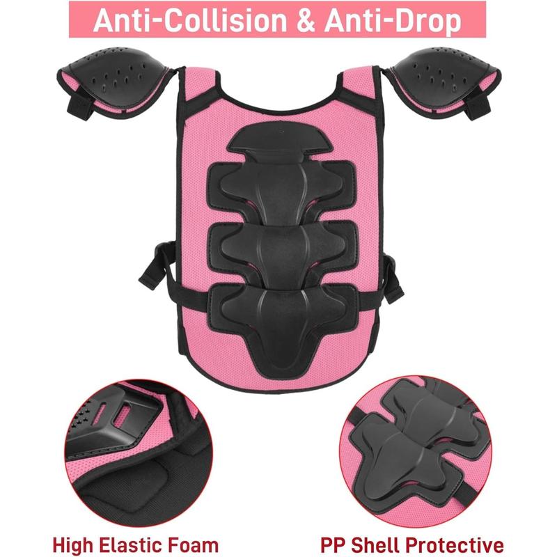 Dirt  Gear Armor Vest Suit,  Chest Protector with  Elbow Pads, Youth Riding Protective Gear for Motocross Cycling Skating Ski Off-Road