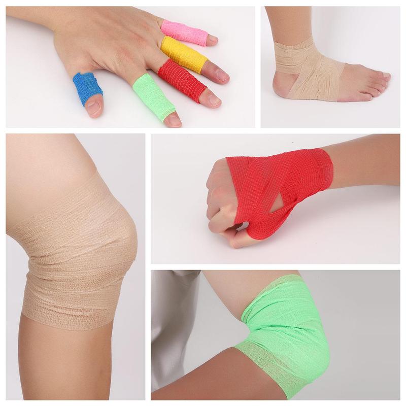 Self Adhesive Bandage, Breathable Waterproof Solid Color Sports Bandage, Outdoor Finger Pressure Bandage, Basketball Football Foot Bandage, Christmas Gift