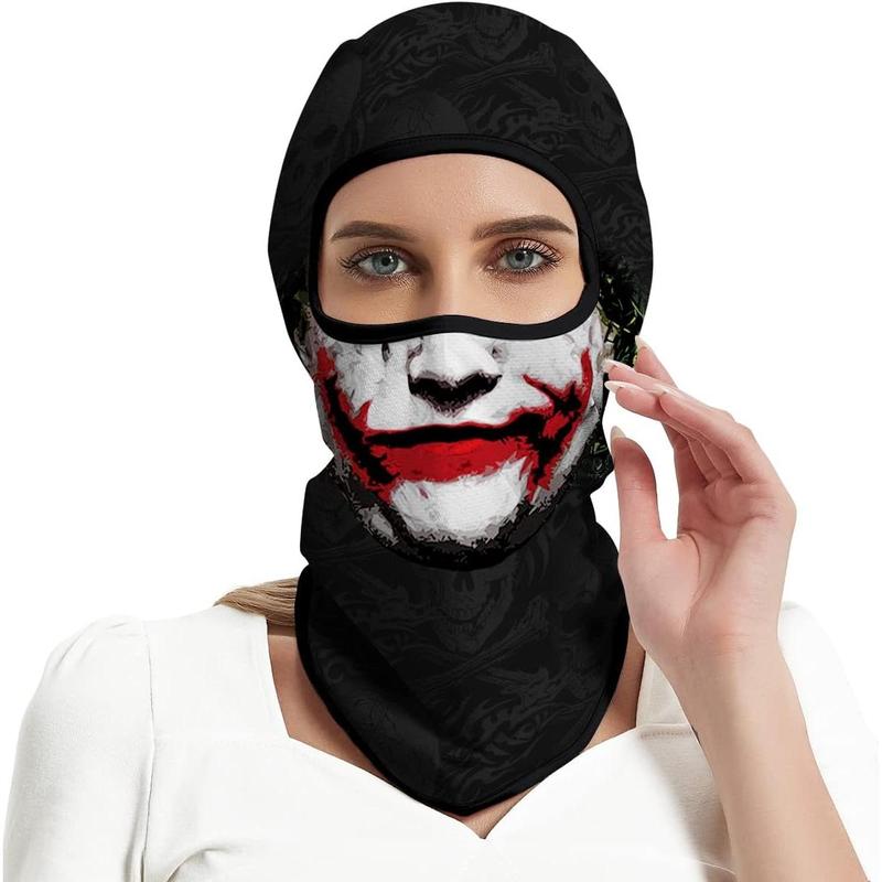 3count Balaclava Ski Mask Motorcycle Full Face Mask Outdoor Tactical Hood Headwear Mask Unisex for Cycling Halloween Windproof