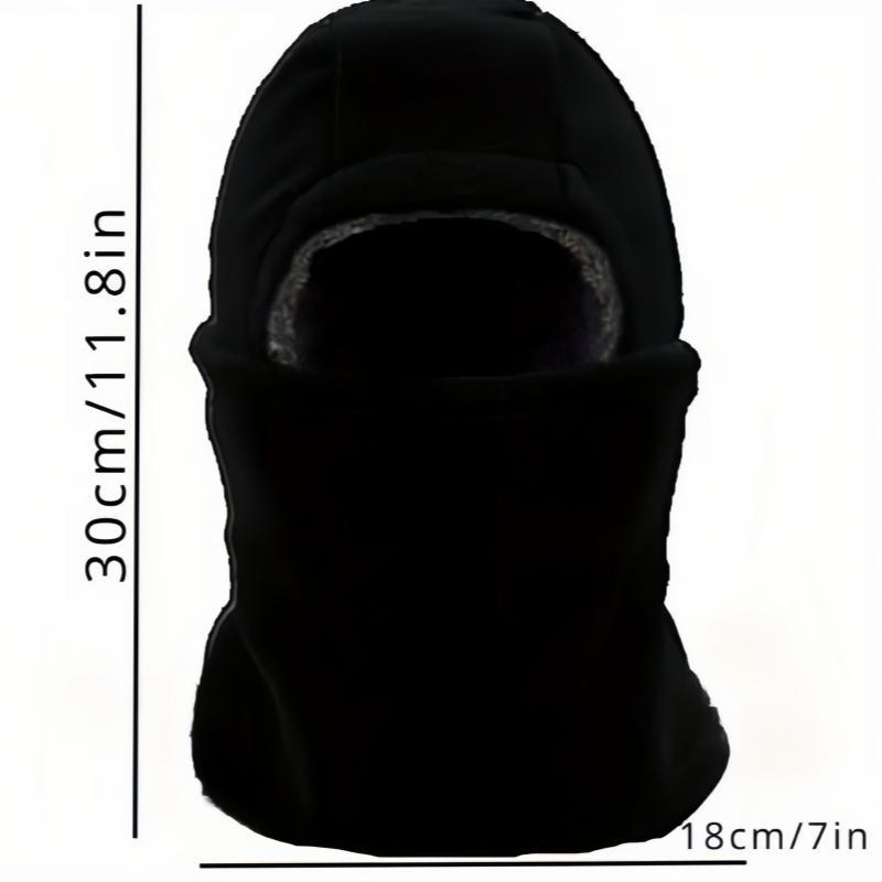 Winter Outdoor Warming Facial Mask, Motorcycle Windproof Head Cover, 3-in-1 Plus Wool Thickening Warm and Cold Proof Face Mask