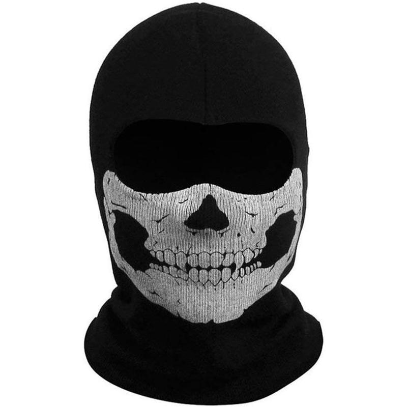 Black Balaclava Ghosts  Full Face Mask, Windproof Ski Mask  Face   Balaclava Hood for Men Women Youth  Cosplay Outdoor Sport Cycling Skiing Hiking