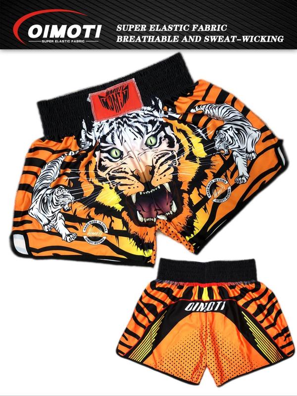 Men's Tiger Print Letter Patched Sports Shorts, Gym Shorts, Sporty Quick Drying Boxing Shorts, Gym Workout Running Shorts, Plus Size Men's Sportswear