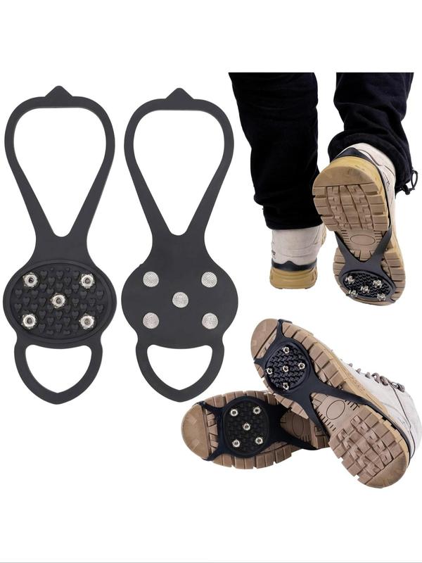 Gourd-shaped Non-slip Snow Walking Shoe Covers with Spikes, 1 Pair Reusable Outdoor Crampons, Shoe Cover for Hiking Climbing