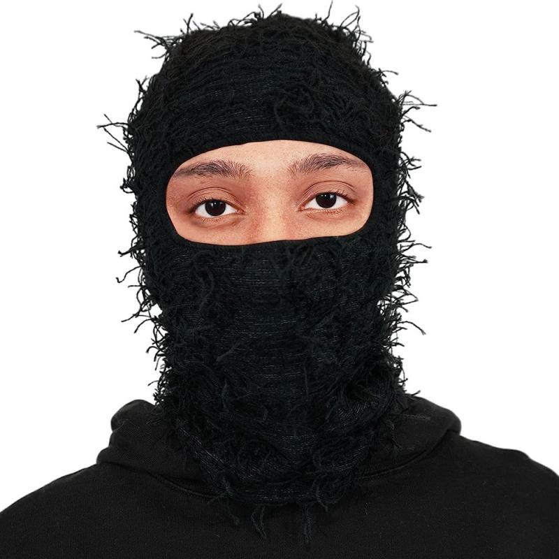 Knitted Thermal Mask, Breathable Warm Headgear, Ski Windproof Plush Hats, Breathable Party Costumes Accessories, Sports Accessories for Skating Skiing