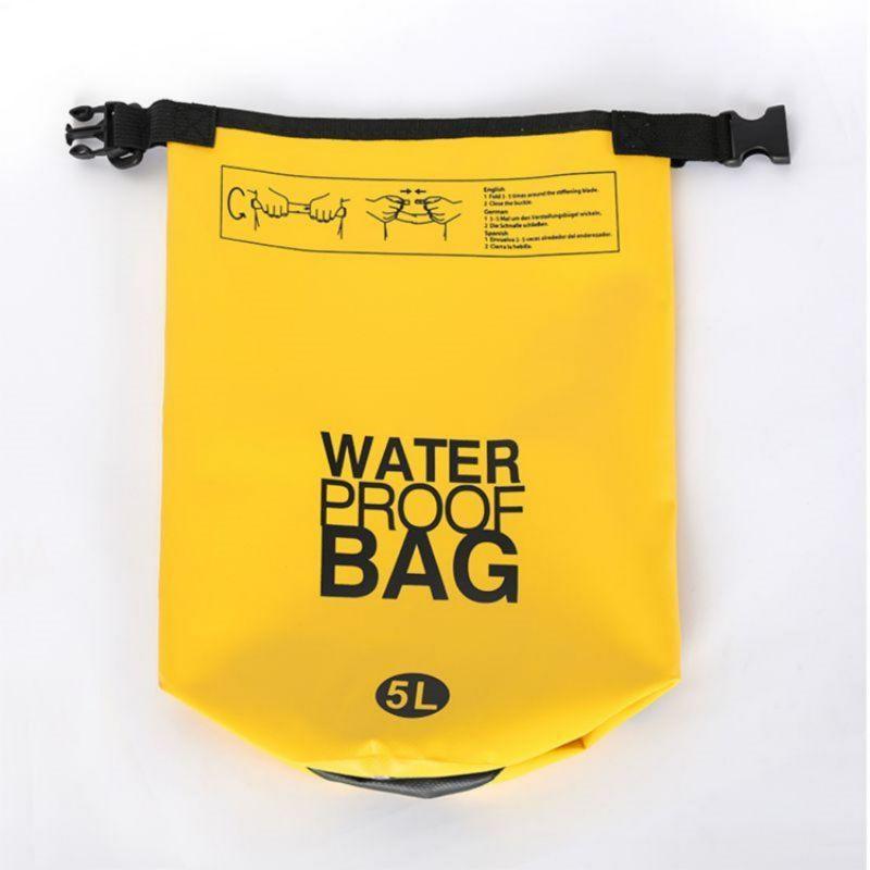 Outdoor Waterproof Bag, 5L 10L Waterproof Storage Bag with Adjustable Strap, Portable Swimming Rafting Bag, Outdoor Camping Hiking Accessories