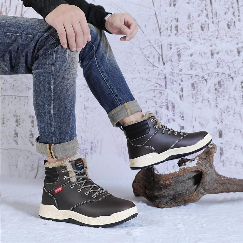 [Black Friday Sale] 2024 Mens Winter Shoes Snow Boots Winter Boots Snow Shoes Water Resistant Outdoor Hiking Shoes Ankle Sneakers