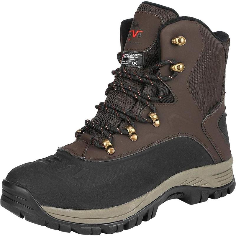 Men's Insulated Waterproof Construction Hiking Winter Snow Boots