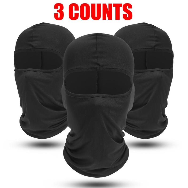 Balaclava Face Mask, 3 Counts set Breathable Full Face Mask for Cycling Motorcycle Hiking, Outdoor Sports Accessories for Men & Women, Glo Gang Ski Mask, Protective Gear, Christmas Gift