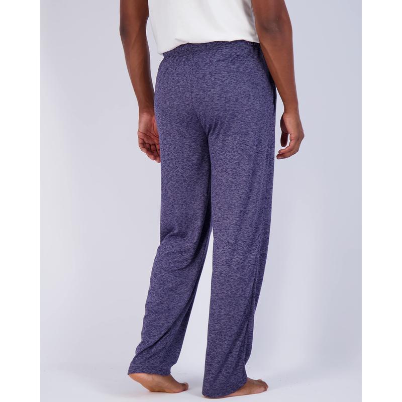 Real Essentials 3 Pack: Men's Soft Pajama Lounge Pants with Drawstring & Pockets - 4-Way Stretch & Wicking-Big & Tall (S-5XL)