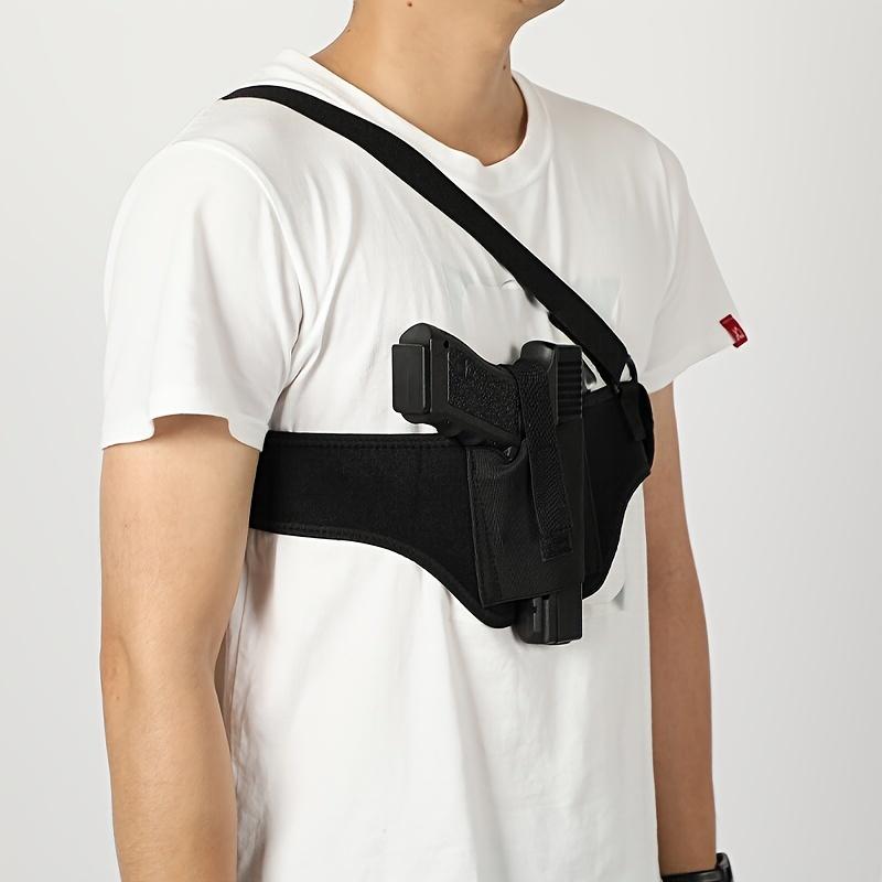 Tactical Chest Gun Holder Cover: Shoulder Hanging Waist Underarm Invisible Gun Cover for Outdoor Shooting