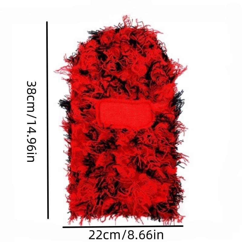 Knitted Thermal Mask, Breathable Warm Headgear, Ski Windproof Plush Hats, Breathable Party Costumes Accessories, Sports Accessories for Skating Skiing