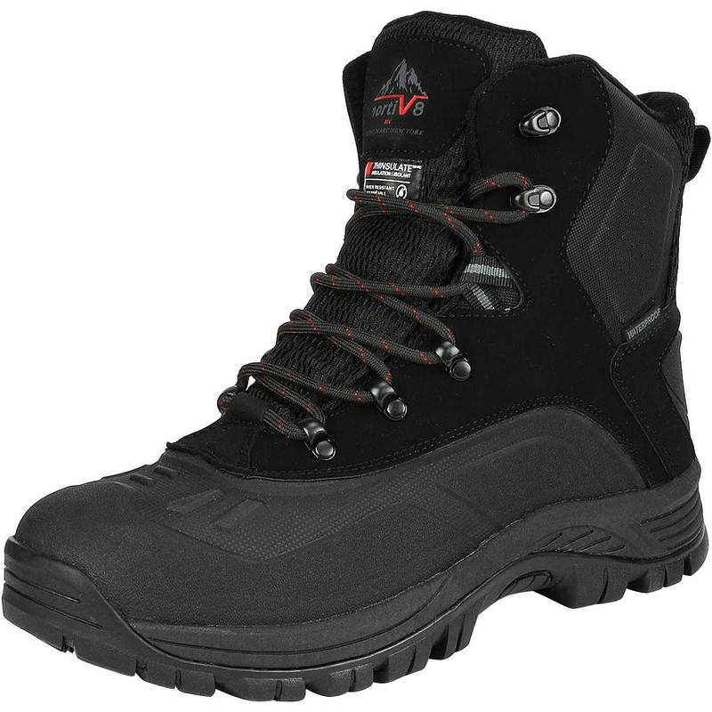 Men's Insulated Waterproof Construction Hiking Winter Snow Boots